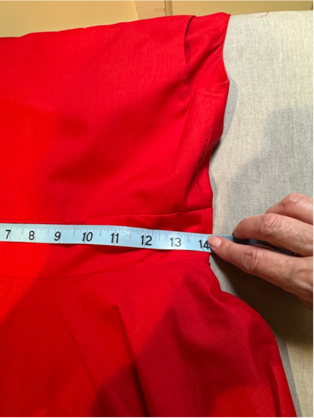 Women's elorie Red Sleeveless Midi Open Tie Back Dress Size 4 - Picture 10 of 11